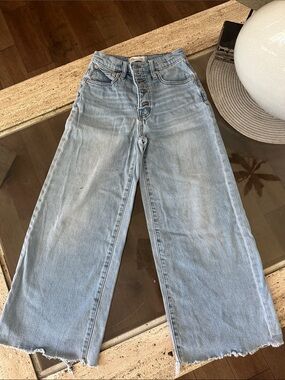 Madewell Light Blue Wide-Leg Kids Jeans